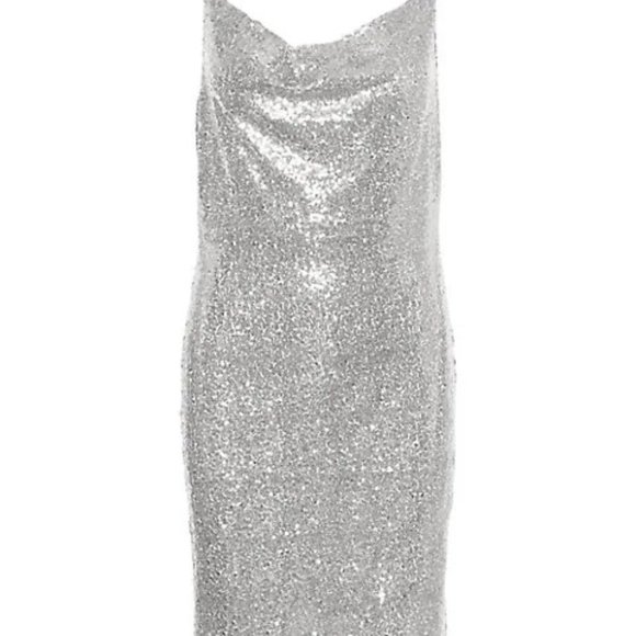 Black Sequin dress from Simons Vera Moda XL adjustable straps - Picture 9 of 11